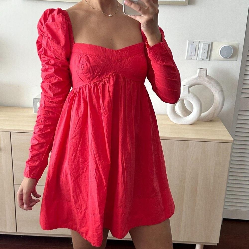 Free People Lindsey Rose Baby Doll Dress large